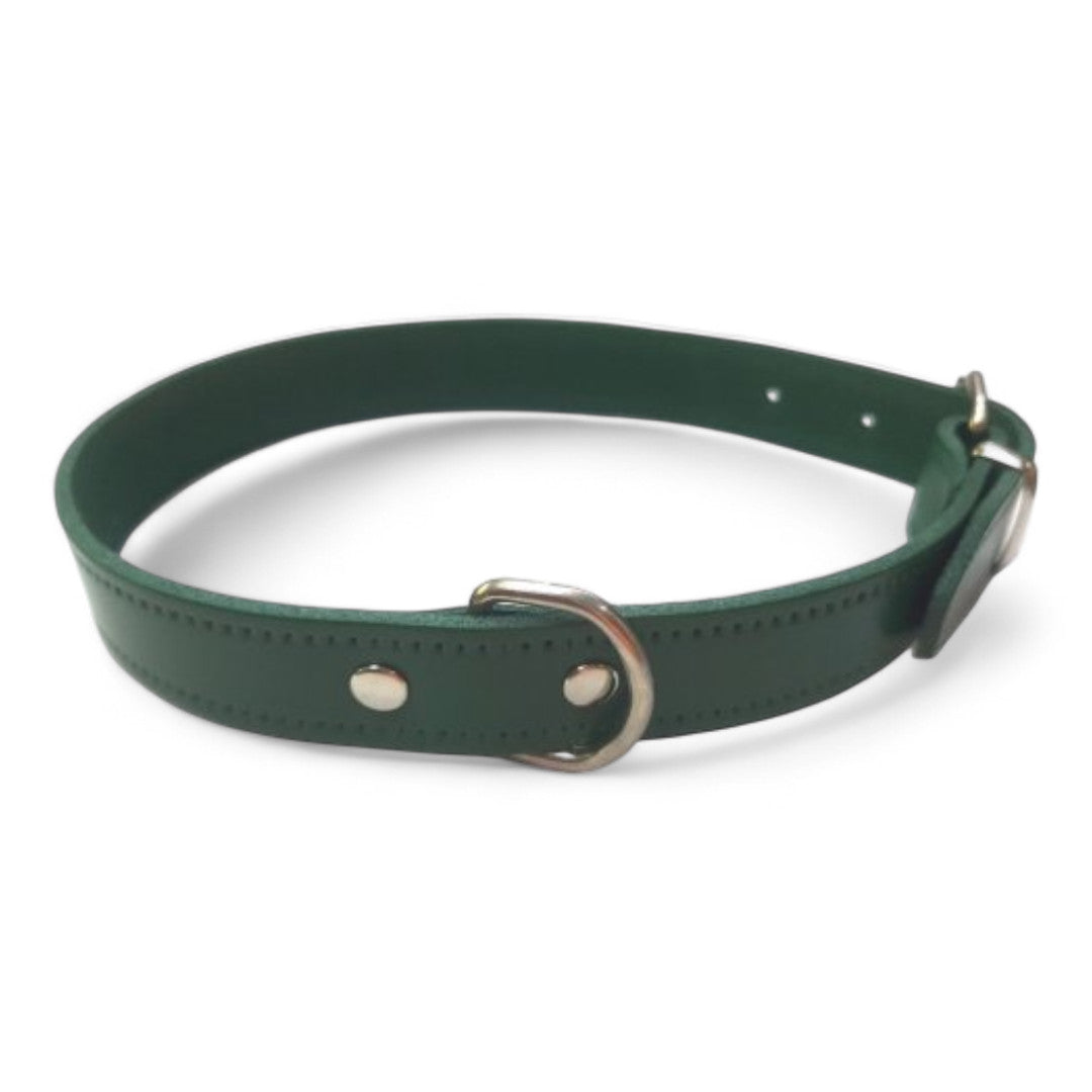 Collar Cuero Liso para Perros VMD