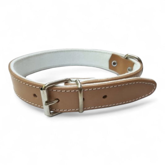 Collar Cuero Vaqueta VMD para Perros