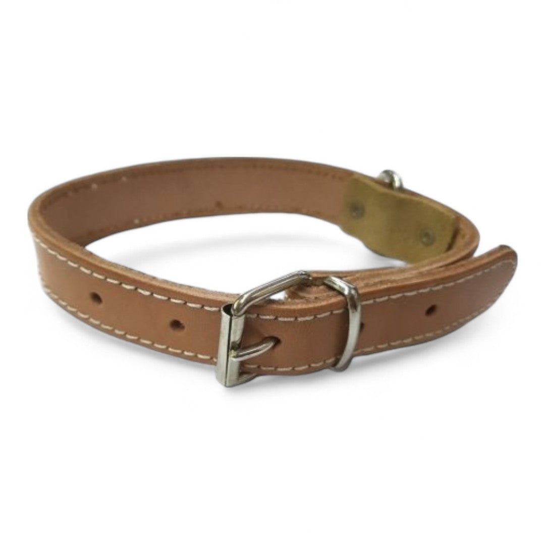 Collar Cuero Vaqueta VMD para Perros
