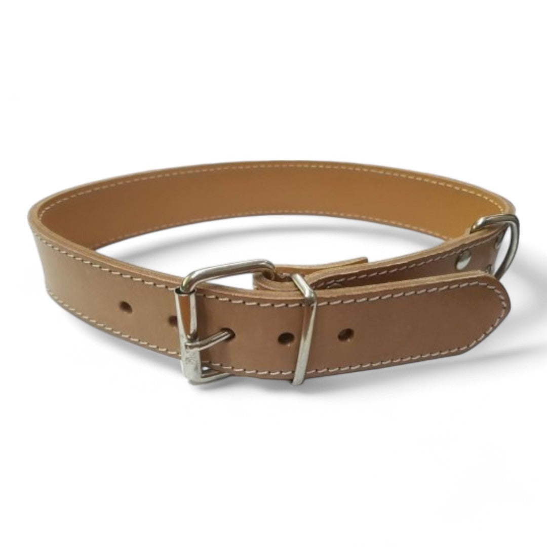 Collar Cuero Vaqueta VMD para Perros