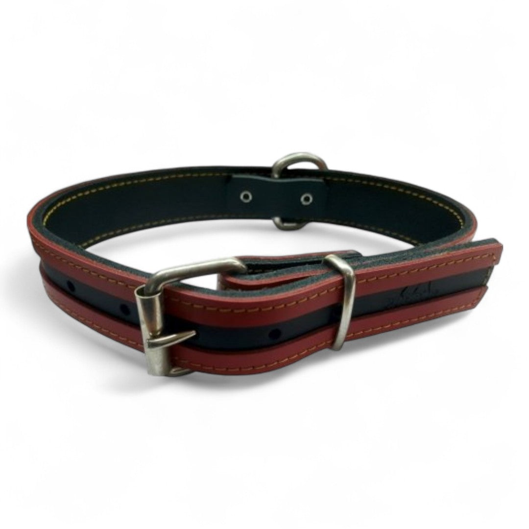 Collar Cuero Via Mabel para Perros