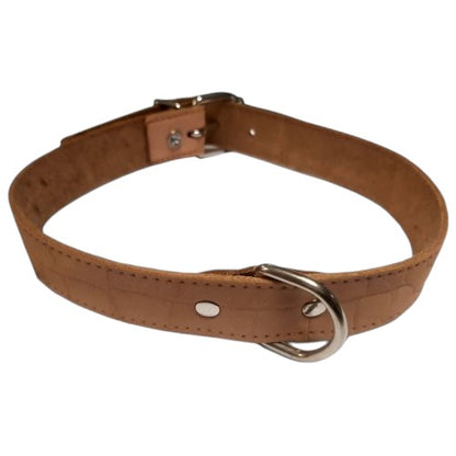 San Dimas Collar de Piel Labrado para Perros Grandes y Gigantes (Tostado, Verde, Azul, Rojo)
