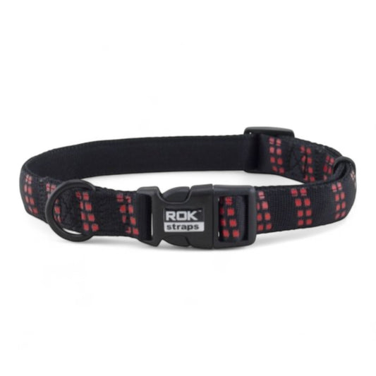 Collar ROK Straps Acolchado para Perros 16 mm y 20 mm - Naranja, Verde, Rojo