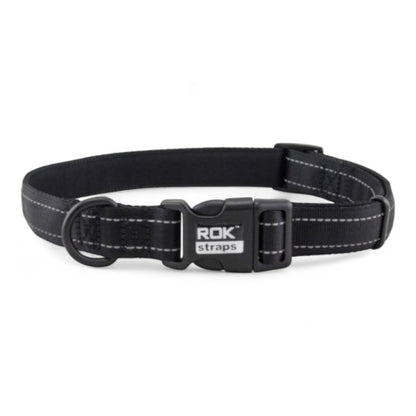 Collar ROK Straps Acolchado para Perros 16 mm y 20 mm - Naranja, Verde, Rojo