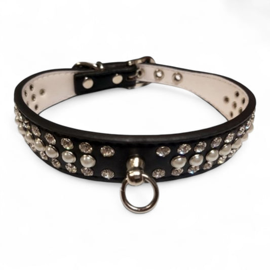 Collar Tiffany San Dimas 25x400 mm (Rosa, Negro)