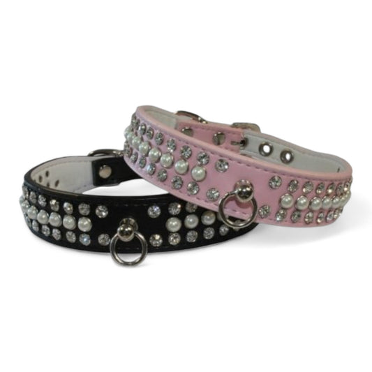 Collar Tiffany San Dimas 25x400 mm (Rosa, Negro)