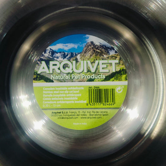 Comederos y Bebederos de Acero Inoxidable Antideslizantes Arquivet
