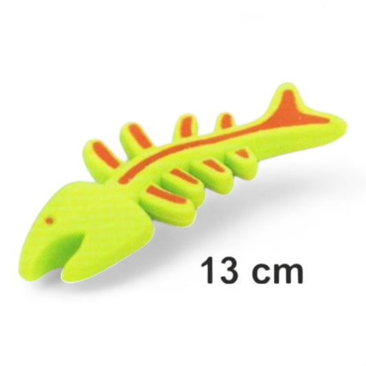 Juguete para gatos forma de espina termoplástica – Resistente y flexible | Arquivet 13 cm Azul y Pistacho