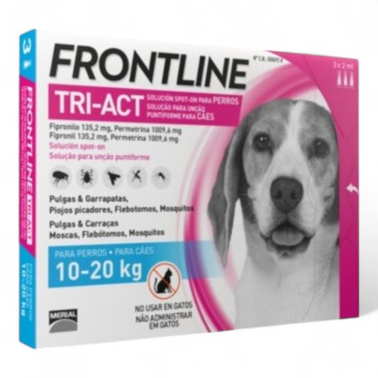 Frontline Tri-Act Pipetas Antiparasitarias para Perros