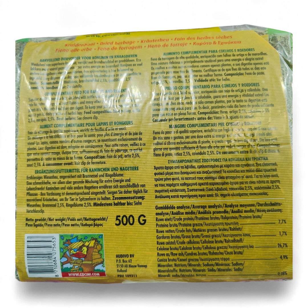 Heno de Sabores Nature COCINI 500gr