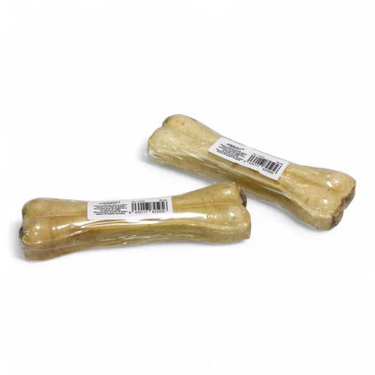 Hueso Prensado Piel Bufalo Relleno con Tripa 15cm.