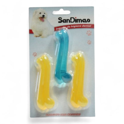 San Dimas Hueso Translúcido para Perros (10 cm 3 Unidades, 18 cm 1 Unidad)