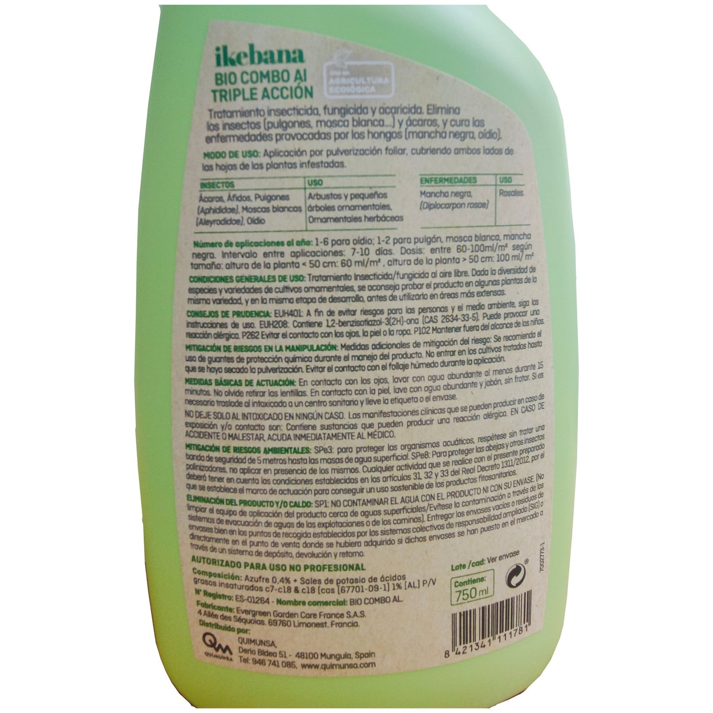 Ikebana Triple Accion Bio 750ml