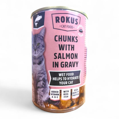 Latas Rokus para Gatos Ternera y Pescado