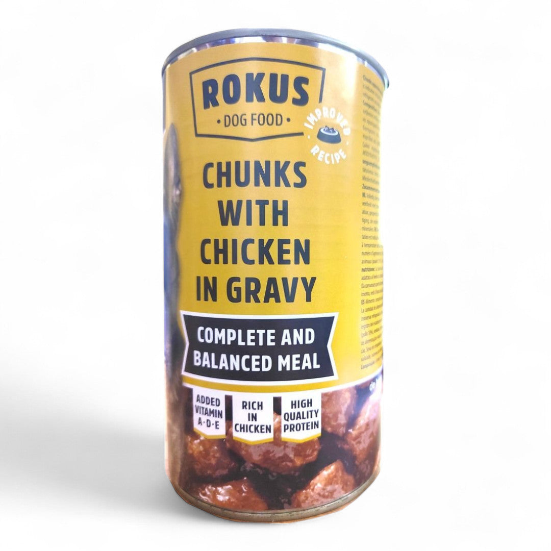 Latas Rokus de Pollo para Perros