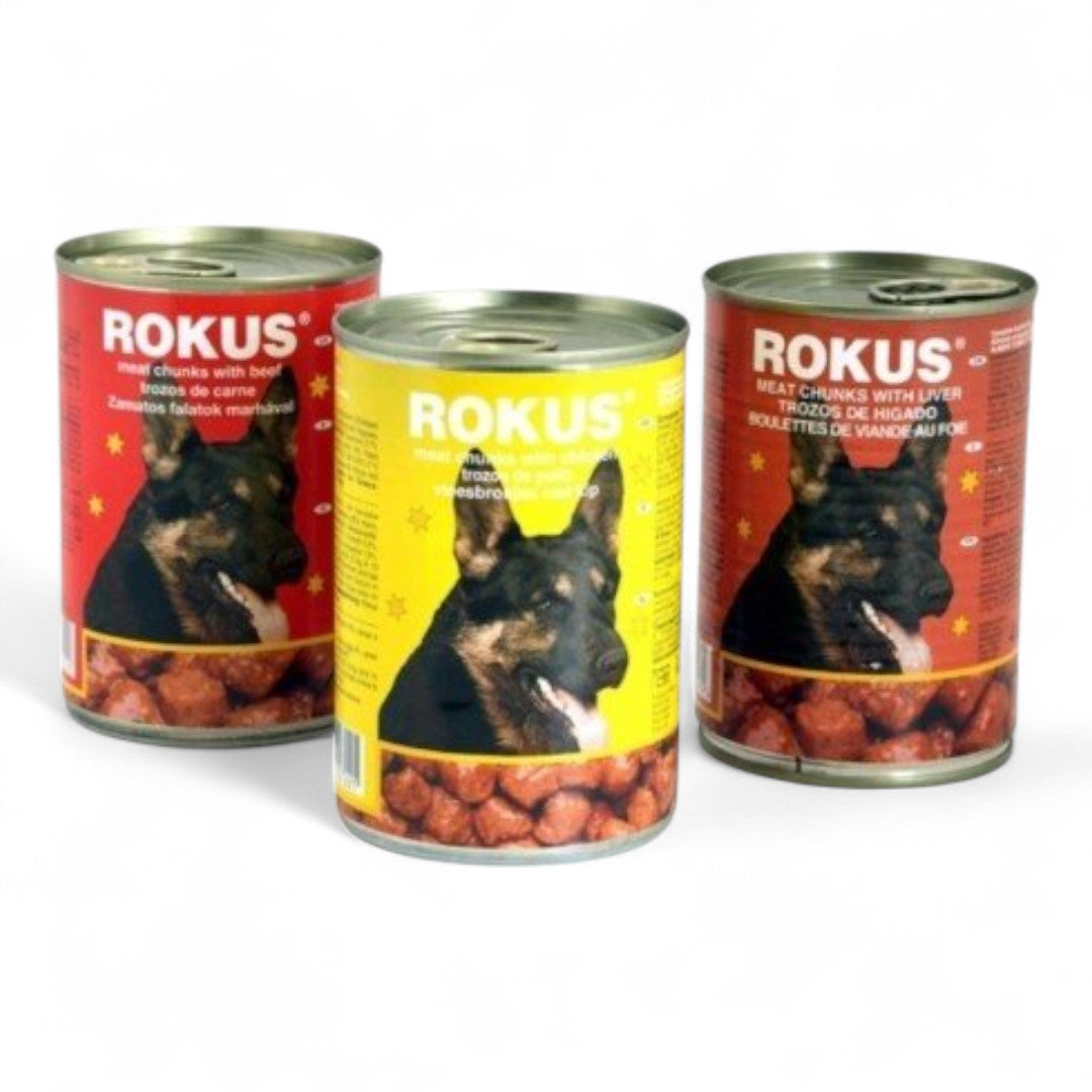Latas Rokus de Pollo para Perros