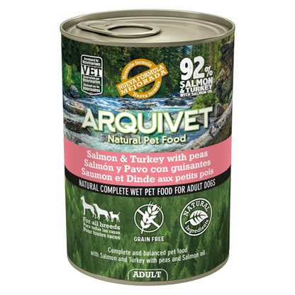 Lata Salmon y Pavo con Guisantes 400gr.