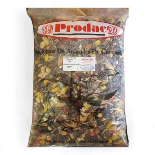 FaunaMix Loros con Frutas 3 kg, 18 kg Alimento Completo para Loros y Cotorras