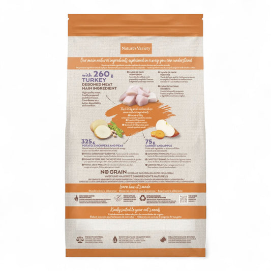 Nature’s Variety Cat No Grain Sterilized Pavo (1,25 kg)