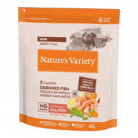Nature’s Variety No Grain Adult Mini Salmón (600 g)