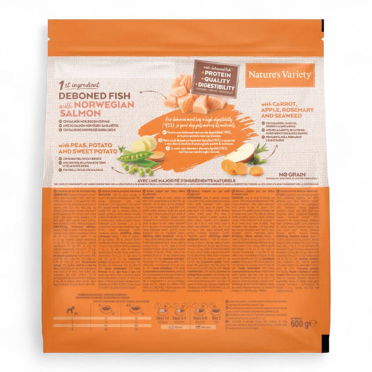 Nature’s Variety No Grain Adult Mini Salmón (600 g)