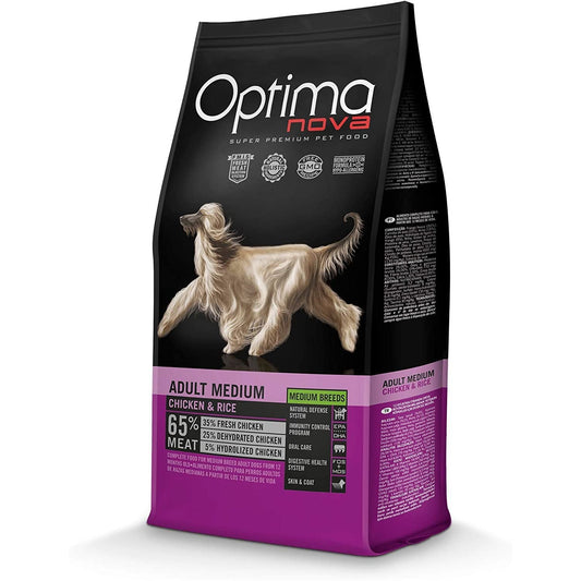 Optima Nova Adult Medium Pollo/arroz 12 Kg.