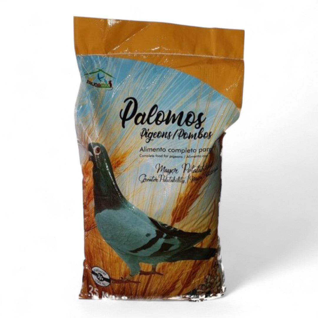 FaunaMix Palomos con Maíz 5 kg, 25 kg Mixtura para Palomas y Gallináceas
