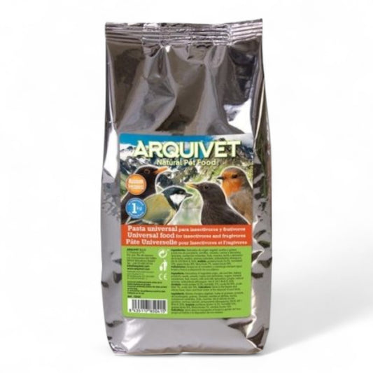 Arquivet Pasta Universal Insectívoros/Frugívoros 1 kg, 5 kg para Aves