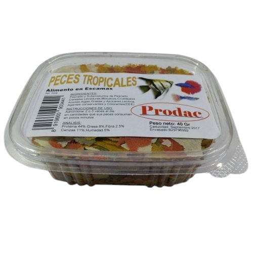 Alimento para Peces Tropicales Prodac en Escamas