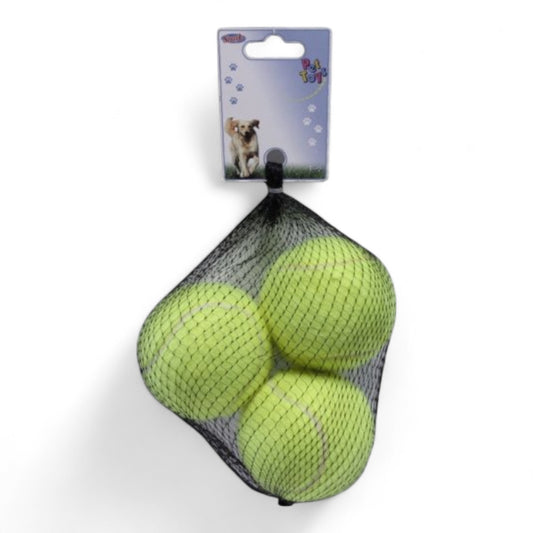 San Dimas Pelota de Tenis Sonic 4.8 cm y 6.3 cm para Perros (Paquete de 3 Unidades)