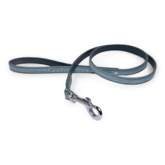 San Dimas Ramal de Piel Labrada para Perros (Rojo, Azul)