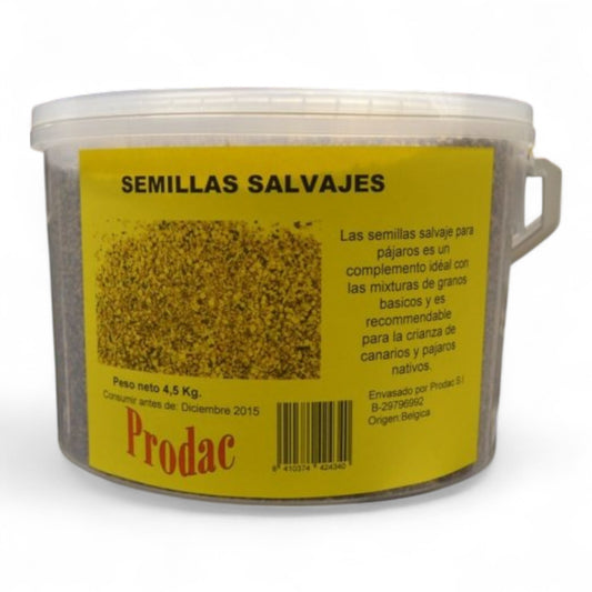 Prodac Semillas Salvajes 900 g, 4.5 kg Mixtura para Canarios y Pájaros Nativos