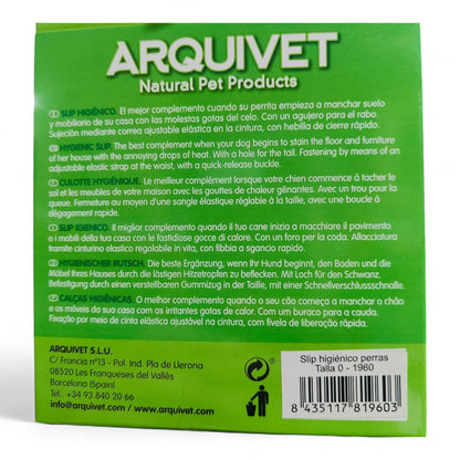 Slip Higiénico para Perras Arquivet