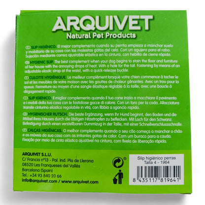 Slip Higiénico para Perras Arquivet