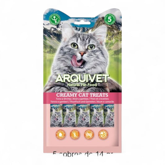 Snack Cremoso de Atún y Gambas Arquivet (5 sobres de 14 g)