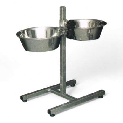 Soporte Inoxidable con 2 Comederos para Perros Arquivet