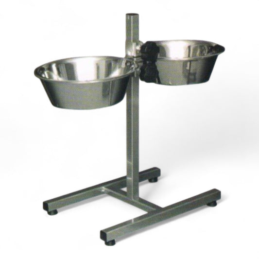 Soporte Inoxidable con 2 Comederos para Perros Arquivet