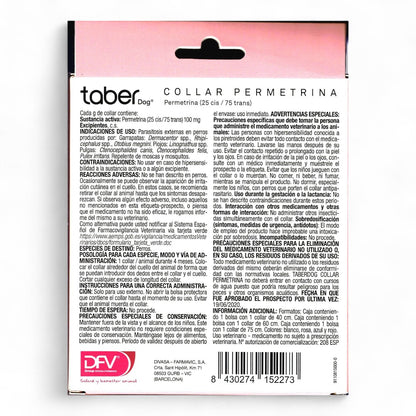 Taberdog Collar Permetrina Antiparasitario para Perros