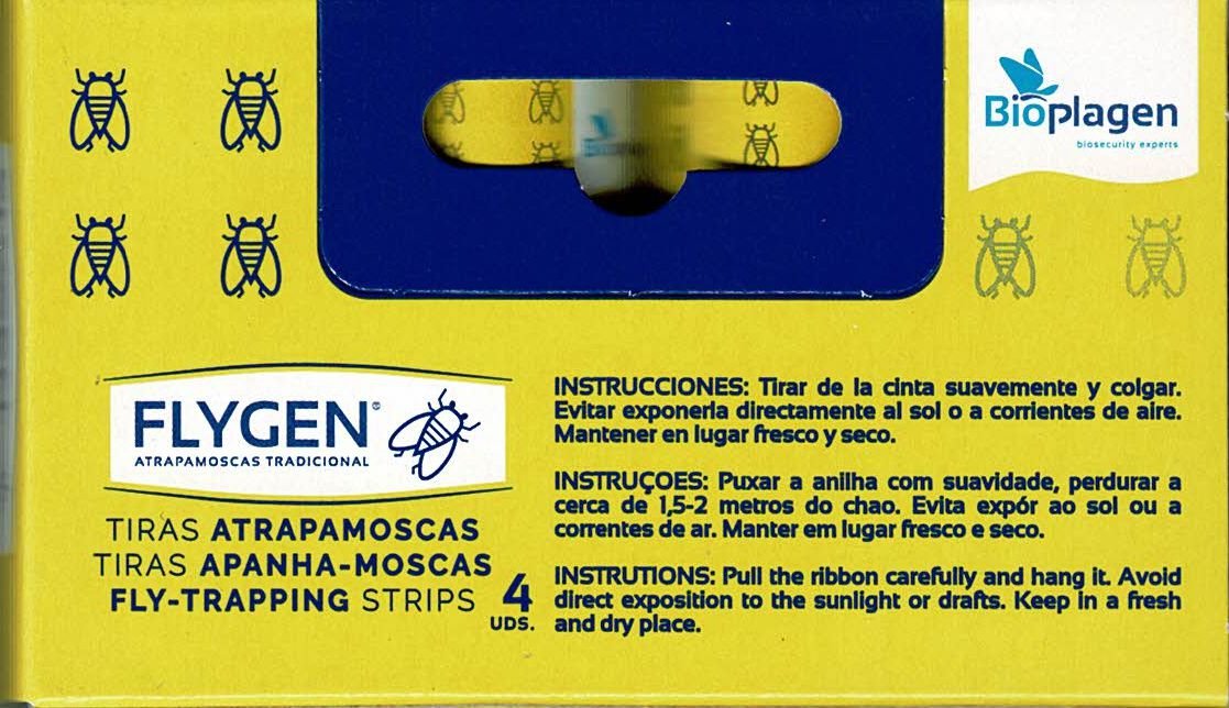 Tiras Atrapamoscas Esctuche 4 Uds.flygen